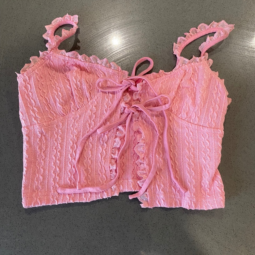 SUGAR THRILLZ Game of Lust Crop Top - Pink